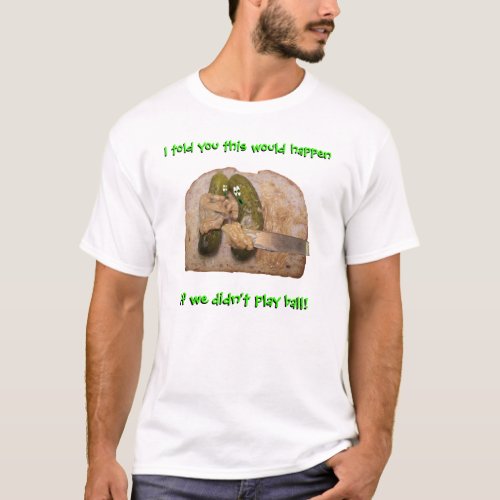 Gherkin Comic Pickles and Bread Shirt
