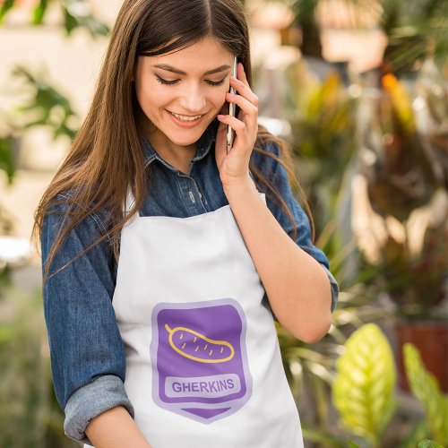 Gherkins Symbol Adult Apron