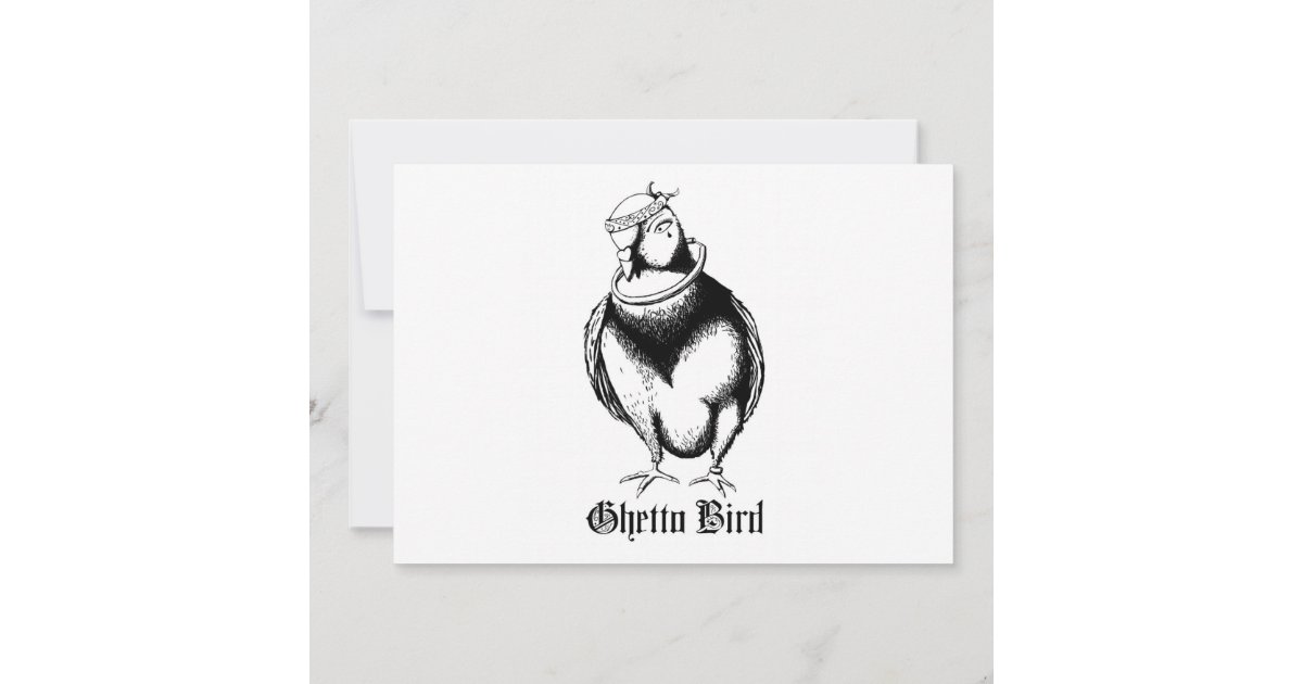 Ghetto Bird Invitation | Zazzle