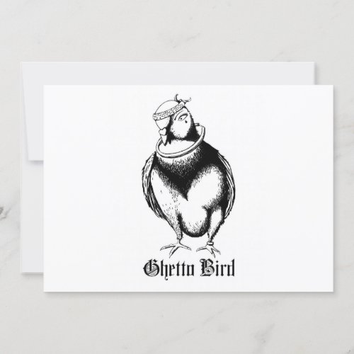 Ghetto Bird Invitation