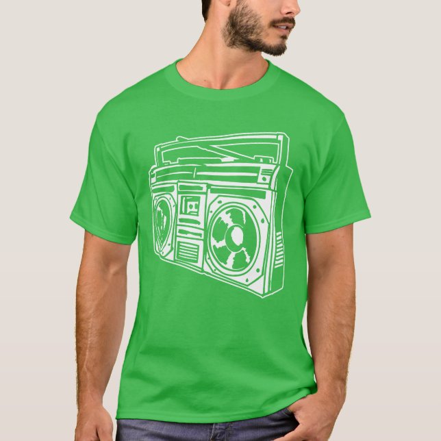 Ghetto Blaster 80 s 90 s Hip Hip Rap Classic retro T-Shirt (Front)