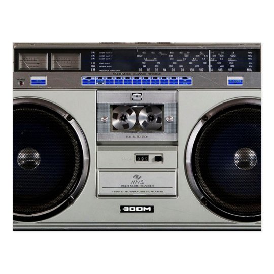 Ghetto Blaster Boombox Postcard