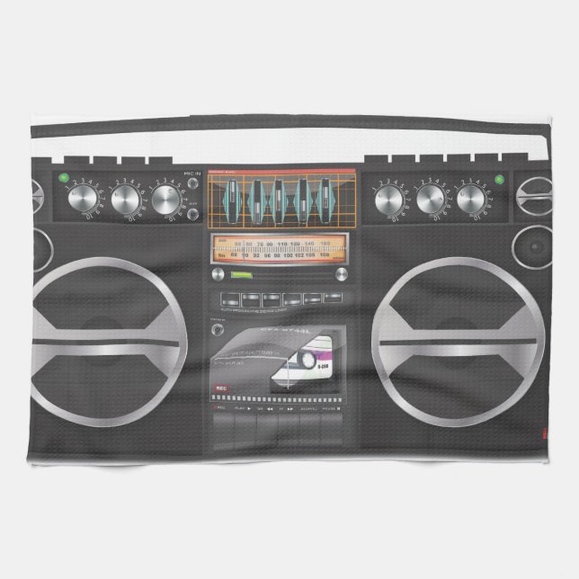 Ghetto blaster boombox towel (Horizontal)