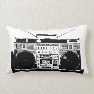 Ghetto Blaster Lumbar Pillow