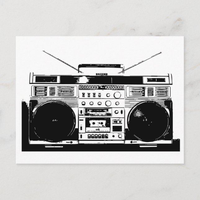 Ghetto Blaster Postcard (Front)