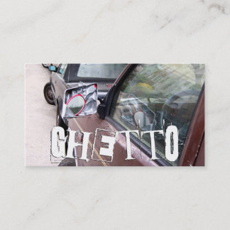 ghetto car repair business card