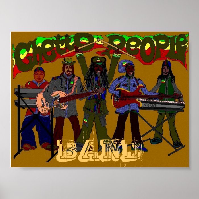 GHETTO PEOPLE BAND Poster