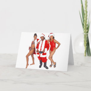 Ghetto Santa and his Elves from the Hood Holiday Card
