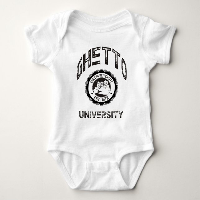 Ghetto University Baby Bodysuit (Front)