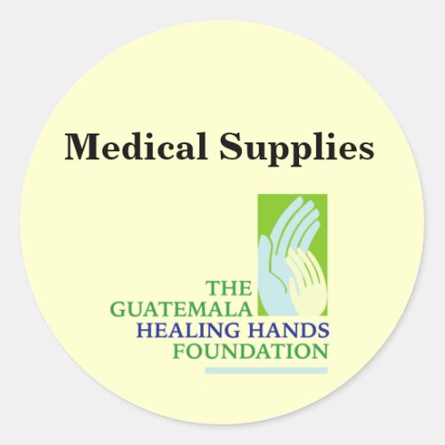 GHHF Logo Medical Supplies Classic Round Sticker