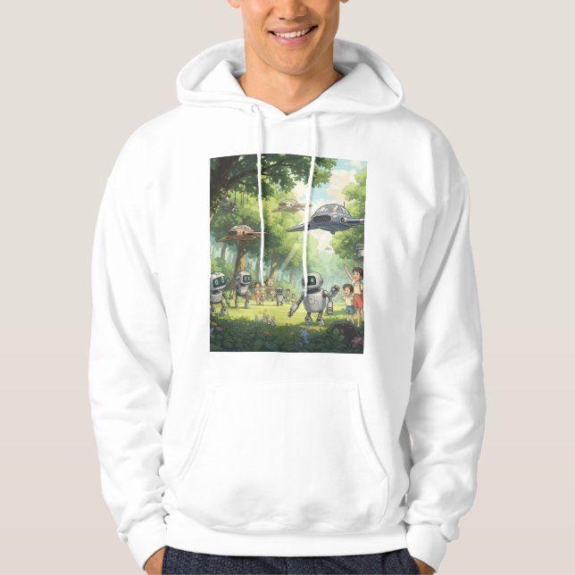  Ghibli art on hoodie (Front)
