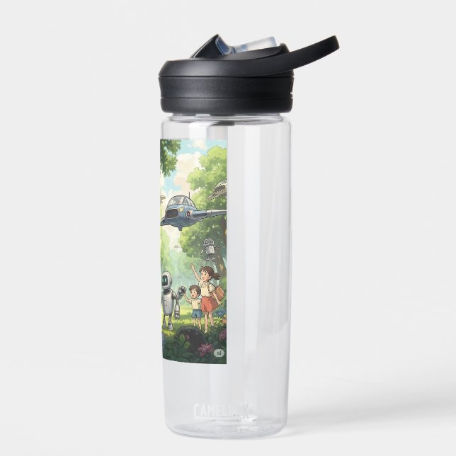 Ghibli themed water bottle (Left)