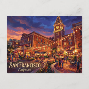 Ghirardelli Square USA Postcard