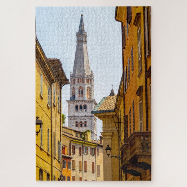 Ghirlandina, the Modena Dome's tower, Italy Jigsaw Puzzle (Vertical)