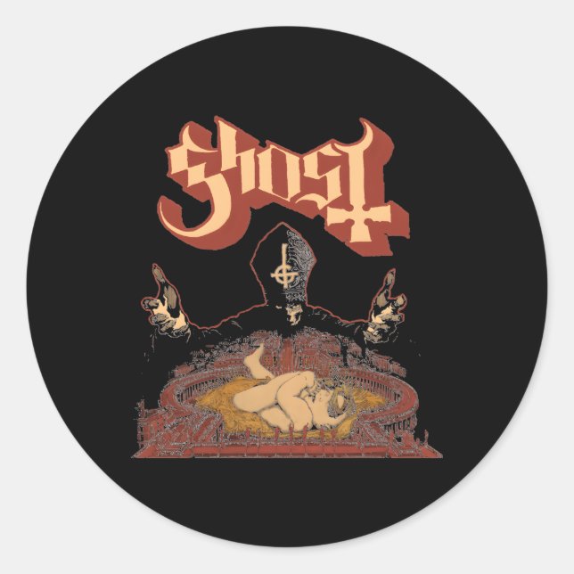 Ghost Â€“ Infestissumam Classic Round Sticker (Front)