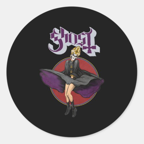 Ghost  Papa Marilyn Classic Round Sticker