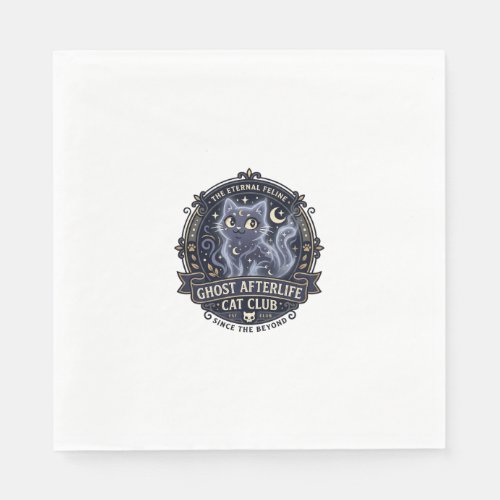 Ghost Afterlife Cat Cat Dad Gift Idea - Ghost Afte Napkins
