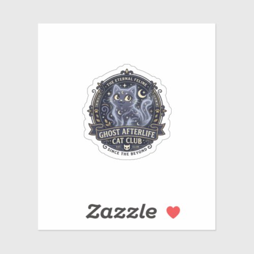 Ghost Afterlife Cat Cat Dad Gift Idea - Ghost Afte Sticker