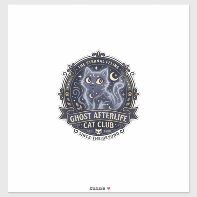 Ghost Afterlife Cat Cat Dad Gift Idea - Ghost Afte Sticker (Sheet)