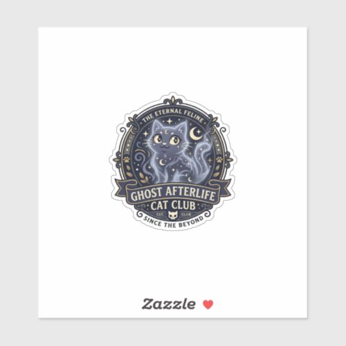 Ghost Afterlife Cat Cat Dad Gift Idea - Ghost Afte Sticker