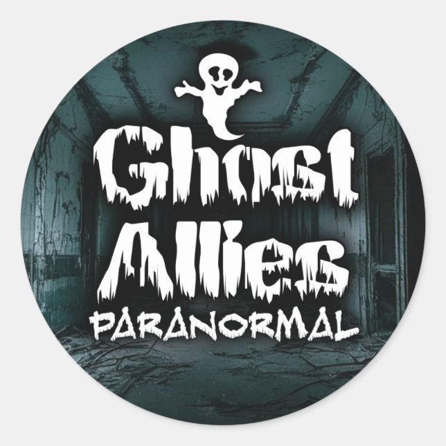 Ghost Allies Paranormal Stickers - SMALL (Front)
