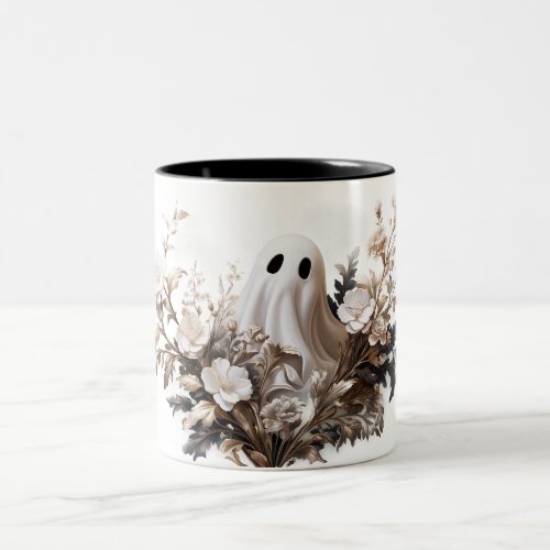 Ghost and Flowers Mug