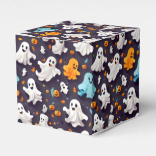 Ghost and Pumpkins Favor Boxes