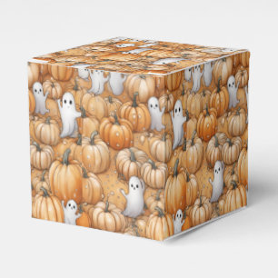 Ghost and Pumpkins Halloween Favor Boxes