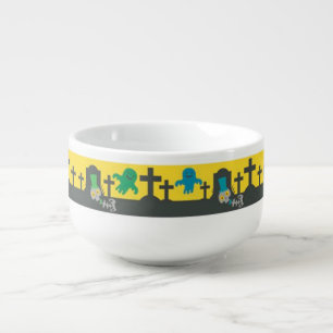 Ghost and Tomb Stones  Soup Mug