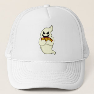 Ghost at Poker with Poker cards Trucker Hat