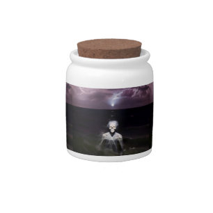 Ghost at Sea - Oil Painting Candy Jar