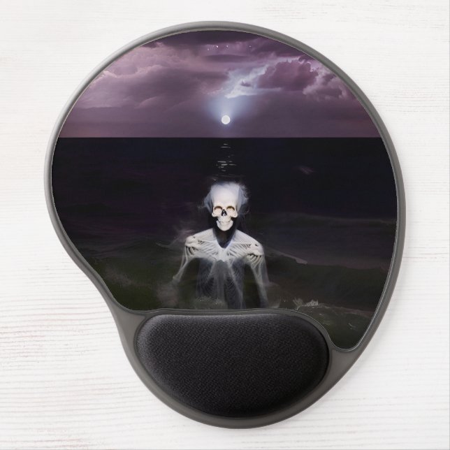 Ghost at Sea - Oil Painting Gel Mouse Pad (Front)