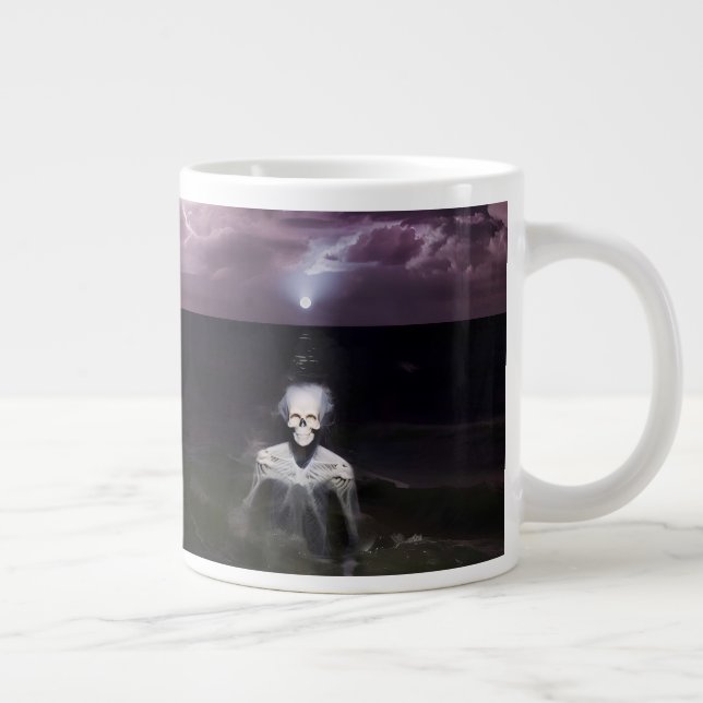 Ghost at Sea - Oil Painting Giant Coffee Mug (Right)