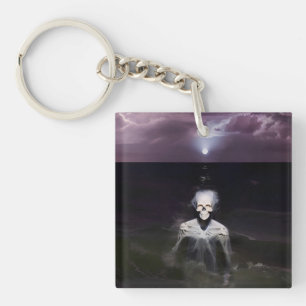 Ghost at Sea - Oil Painting Keychain