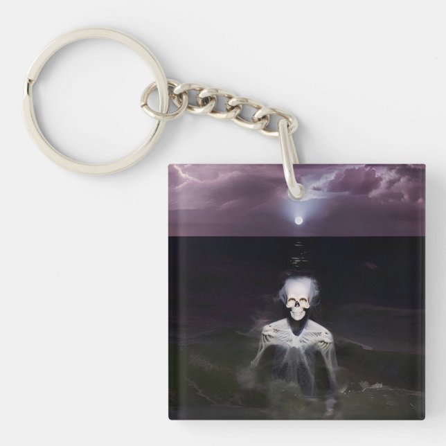 Ghost at Sea - Oil Painting Keychain (Front)