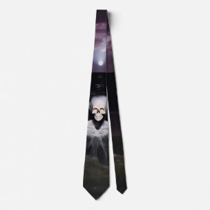 Ghost at Sea - Oil Painting Neck Tie
