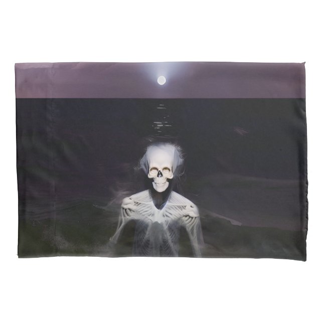 Ghost at Sea - Oil Painting Pillow Case (Front)