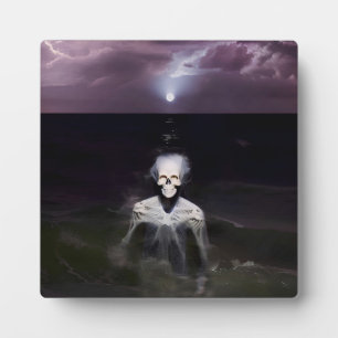 Ghost at Sea - Oil Painting Plaque