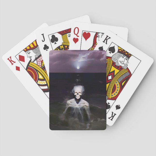 Ghost at Sea - Oil Painting Poker Cards (Back)