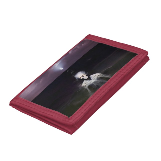 Ghost at Sea - Oil Painting Trifold Wallet (Bottom)