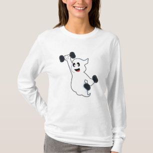Ghost at Strength training with Dumbbells T-Shirt