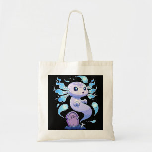 Ghost Axolotl Halloween Creepy Spooky Axolotl Spoo Tote Bag