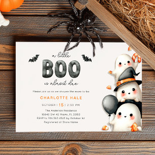 Ghost Baby Shower A Little Boo Halloween Invitation