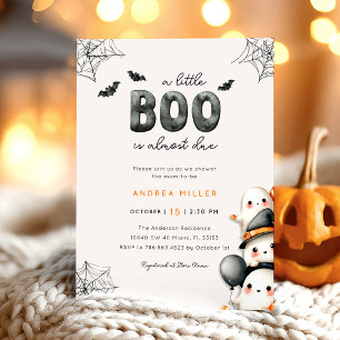 Ghost Baby Shower A Little Boo Halloween Invitation