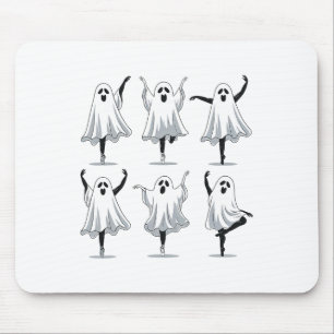 Ghost Ballerinas Halloween Dance Costume Ballet Fa Mouse Pad