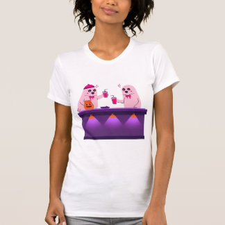 👻 Ghost Bar Buddies – Spooky Drink Night Vibes 🍹 T-Shirt
