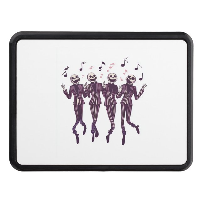 Ghost Barbershop Quartet Hitch Cover (Front)