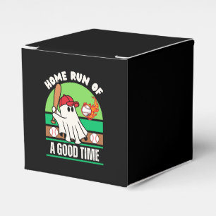 Ghost Baseball Player Halloween Favor Boxes