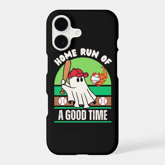 Ghost Baseball Player Halloween Iphone Case (Back)