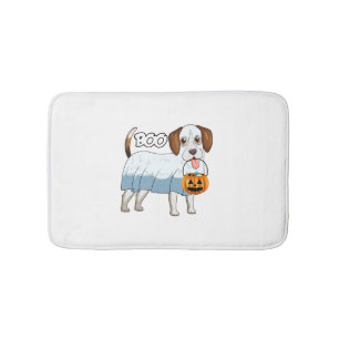 Ghost Beagle Halloween Dog Bath Mat